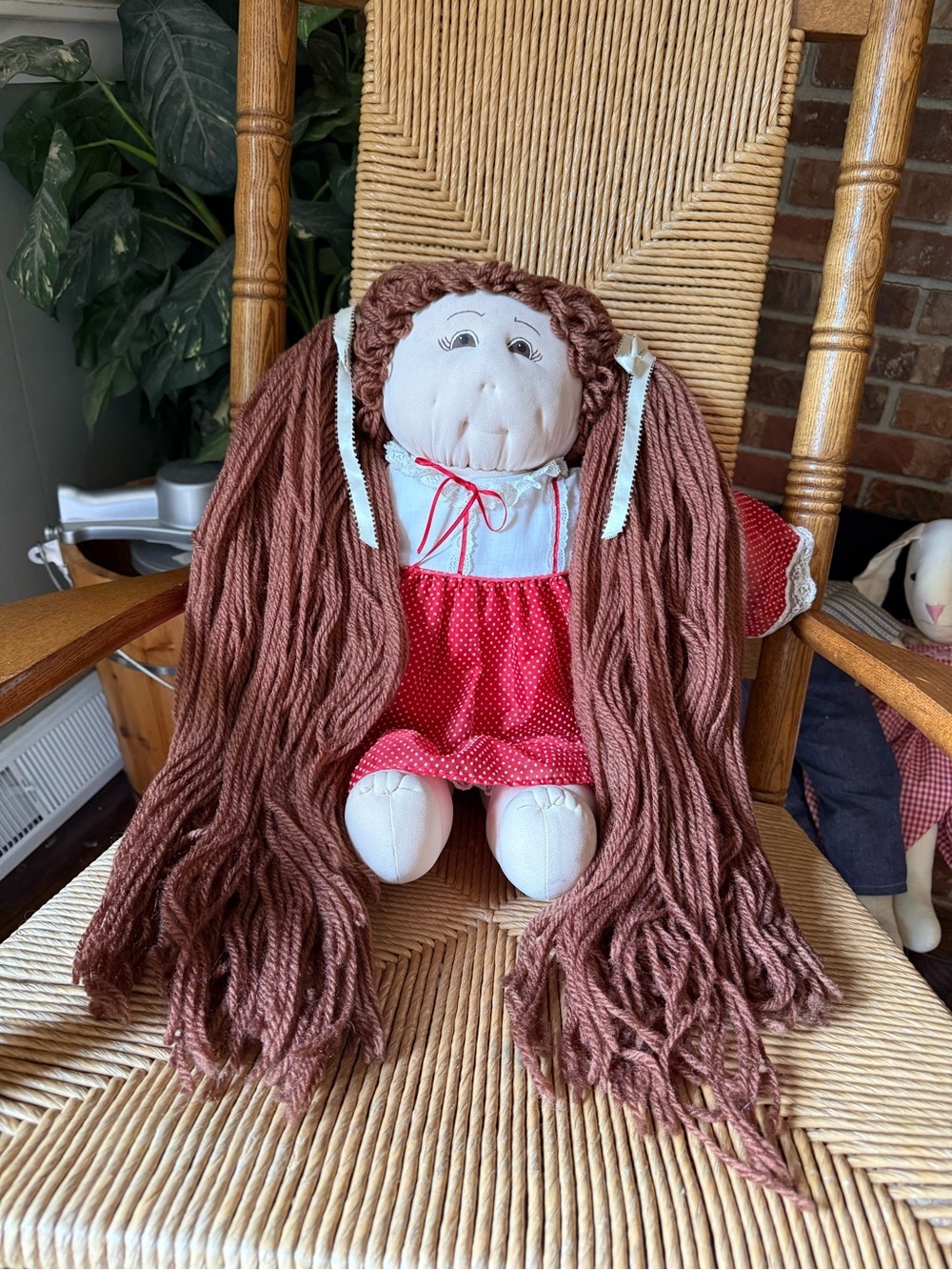 Rare Vintage 1978 Soft Sculpture Raggedy Ann Doll 25”